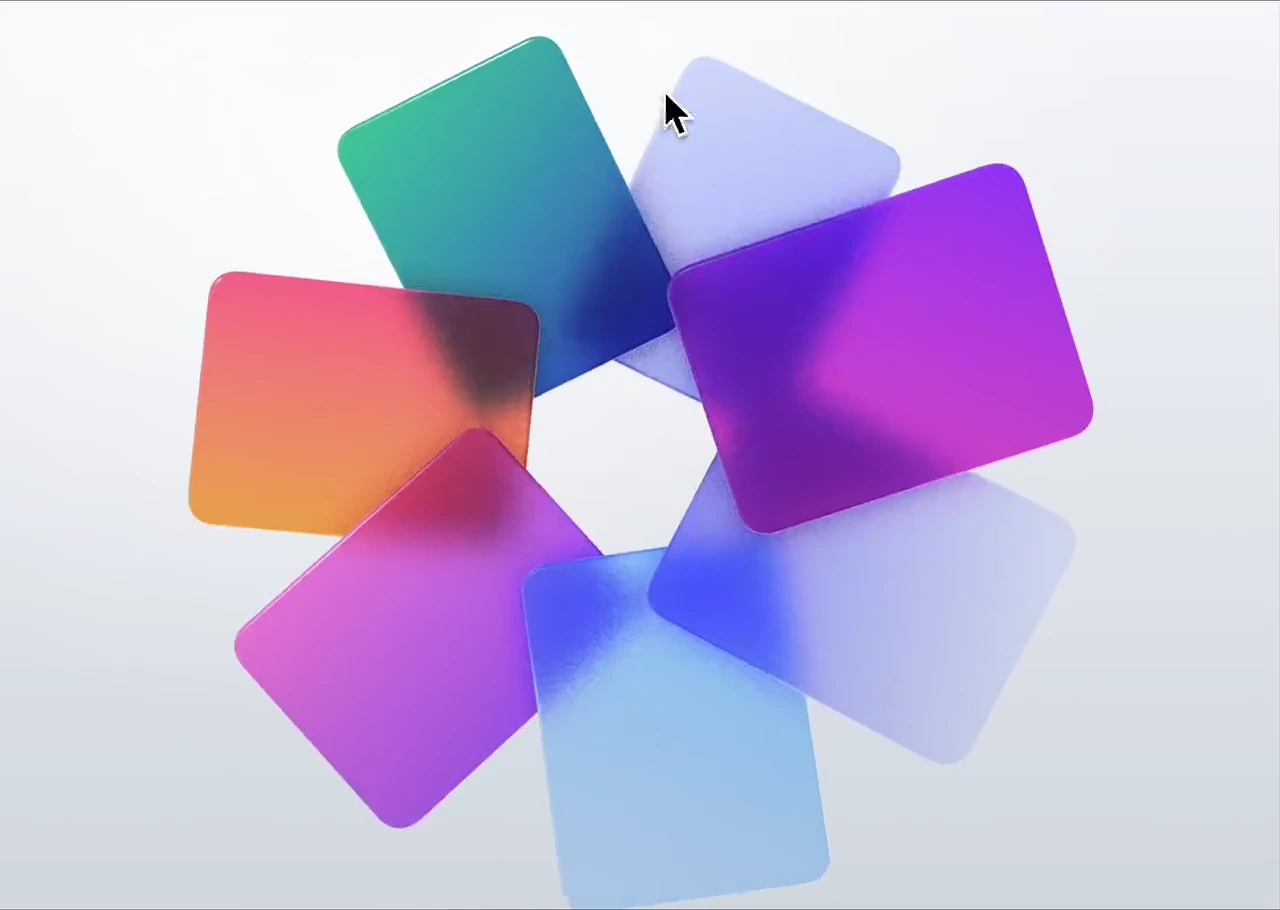 Glass Card Pinwheel visual preview