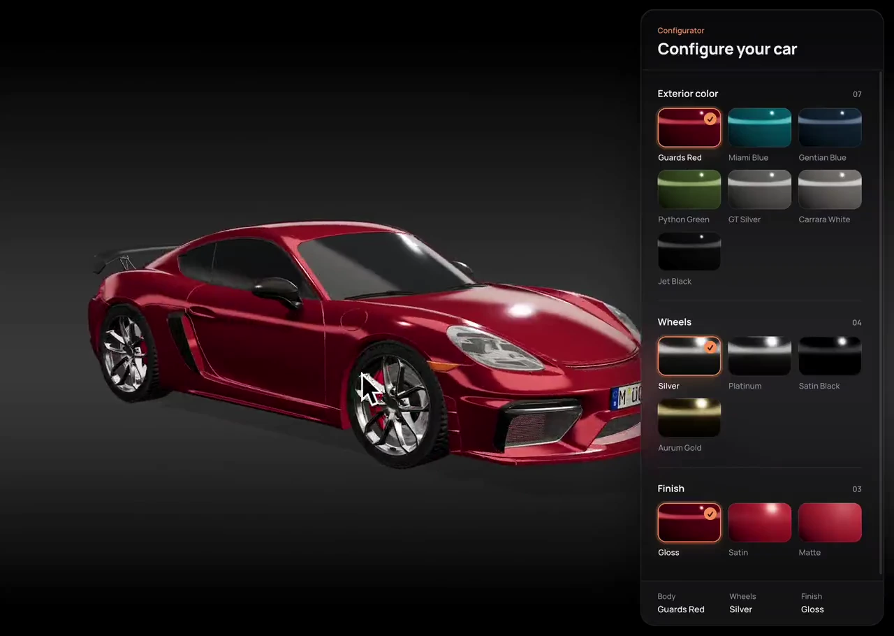 Studio Car visual preview